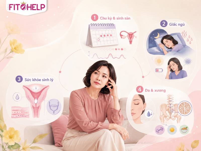 Estrogen thấp là gì? Dấu hiệu, nguyên nhân và khi nào cần kiểm tra Ảnh hưởng estrogen thấp lên cơ thể chị em phụ nữ thường thấy