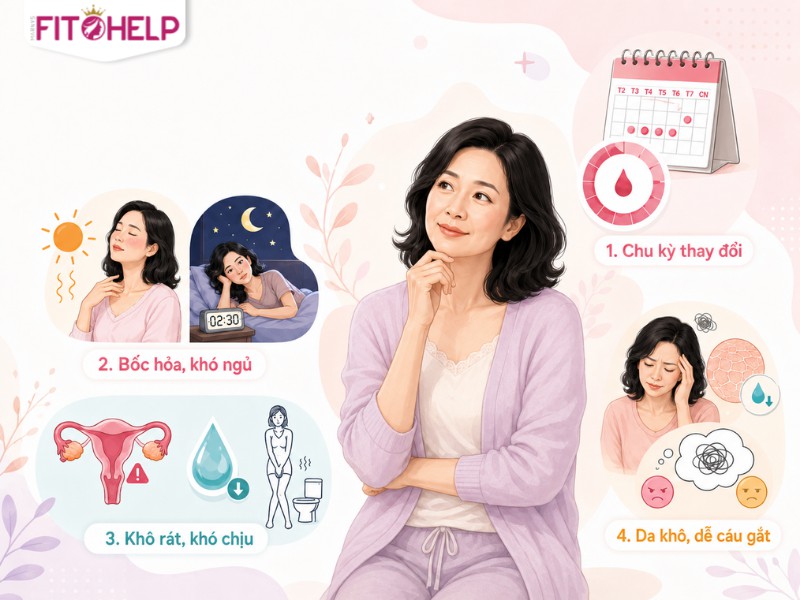 Estrogen thấp là gì? Dấu hiệu, nguyên nhân và khi nào cần kiểm tra Các dấu hiệu estrogen thấp thường có mà chị em có thể nhận thấy