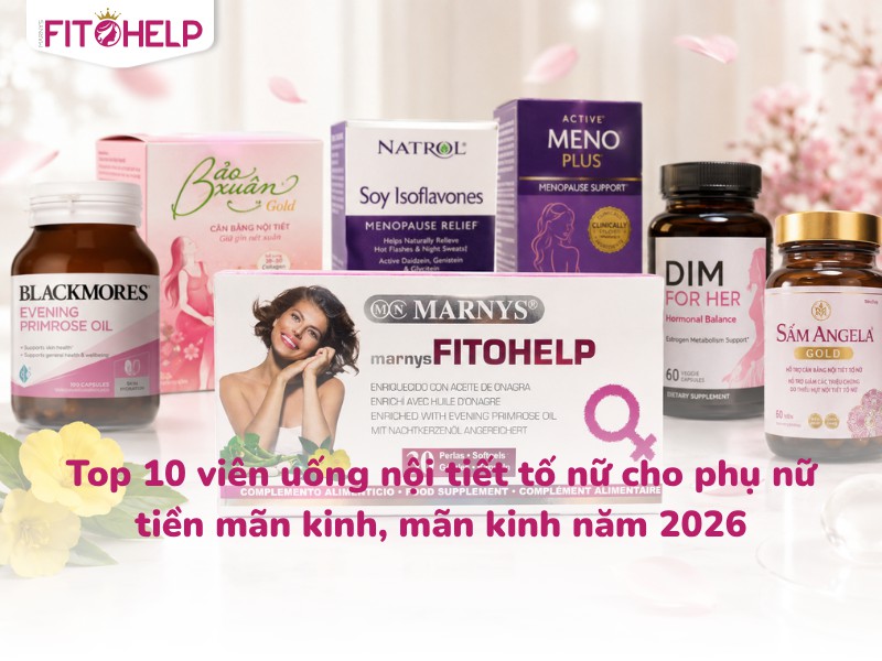 Top 10 viên uống nội tiết tố nữ cho phụ nữ tiền mãn kinh, mãn kinh năm 2026